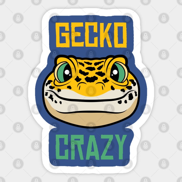 Gecko Crazy Sticker by danchampagne